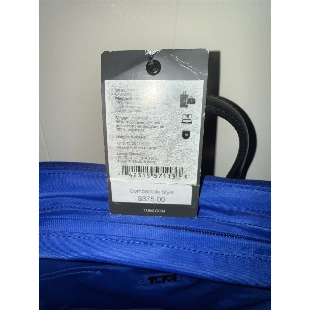 Tumi Maggie Backpack Blue Nylon